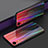 Silicone Frame Mirror Rainbow Gradient Case Cover M01 for Apple iPhone XR