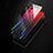 Silicone Frame Mirror Rainbow Gradient Case Cover M01 for Apple iPhone XR