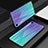 Silicone Frame Mirror Rainbow Gradient Case Cover M01 for Apple iPhone XR Purple