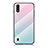 Silicone Frame Mirror Rainbow Gradient Case Cover M01 for Samsung Galaxy A01 SM-A015