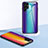 Silicone Frame Mirror Rainbow Gradient Case Cover M01 for Samsung Galaxy S21 Ultra 5G