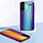 Silicone Frame Mirror Rainbow Gradient Case Cover M01 for Samsung Galaxy S22 5G