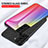 Silicone Frame Mirror Rainbow Gradient Case Cover M01 for Samsung Galaxy S24 5G