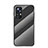 Silicone Frame Mirror Rainbow Gradient Case Cover M01 for Xiaomi Mi 12 5G Black
