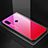 Silicone Frame Mirror Rainbow Gradient Case Cover M01 for Xiaomi Mi A2 Hot Pink