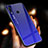 Silicone Frame Mirror Rainbow Gradient Case Cover M01 for Xiaomi Redmi Note 7 Pro Blue