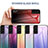 Silicone Frame Mirror Rainbow Gradient Case Cover M02 for Samsung Galaxy S21 FE 5G