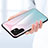 Silicone Frame Mirror Rainbow Gradient Case Cover M02 for Samsung Galaxy S24 Ultra 5G