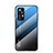 Silicone Frame Mirror Rainbow Gradient Case Cover M02 for Xiaomi Mi 12 5G Blue