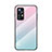 Silicone Frame Mirror Rainbow Gradient Case Cover M02 for Xiaomi Mi 12 5G Pink