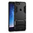 Silicone Matte Finish and Plastic Back Case with Stand for Huawei Honor 9 Lite Black