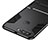 Silicone Matte Finish and Plastic Back Case with Stand for Huawei Honor 9 Lite Black