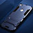 Silicone Matte Finish and Plastic Back Case with Stand for Huawei Nova Lite Blue