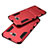 Silicone Matte Finish and Plastic Back Case with Stand for Samsung Galaxy C5 SM-C5000 Red