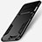 Silicone Matte Finish and Plastic Back Case with Stand W01 for Huawei P10 Black