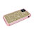 Silicone Matte Finish and Plastic Back Cover Case 360 Degrees Bling-Bling for Apple iPhone 11