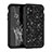 Silicone Matte Finish and Plastic Back Cover Case 360 Degrees Bling-Bling for Apple iPhone 11 Black