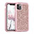 Silicone Matte Finish and Plastic Back Cover Case 360 Degrees Bling-Bling for Apple iPhone 11 Pro