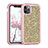 Silicone Matte Finish and Plastic Back Cover Case 360 Degrees Bling-Bling for Apple iPhone 11 Pro