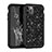 Silicone Matte Finish and Plastic Back Cover Case 360 Degrees Bling-Bling for Apple iPhone 11 Pro Black