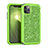 Silicone Matte Finish and Plastic Back Cover Case 360 Degrees Bling-Bling for Apple iPhone 11 Pro Max