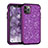 Silicone Matte Finish and Plastic Back Cover Case 360 Degrees Bling-Bling for Apple iPhone 11 Pro Max