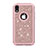 Silicone Matte Finish and Plastic Back Cover Case 360 Degrees Bling-Bling for Apple iPhone XR