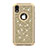 Silicone Matte Finish and Plastic Back Cover Case 360 Degrees Bling-Bling for Apple iPhone XR