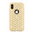 Silicone Matte Finish and Plastic Back Cover Case 360 Degrees Bling-Bling for Apple iPhone Xs Max Gold