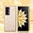 Silicone Matte Finish and Plastic Back Cover Case 360 Degrees Bling-Bling for Huawei Honor Magic V2 5G