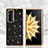 Silicone Matte Finish and Plastic Back Cover Case 360 Degrees Bling-Bling for Huawei Honor Magic V2 5G Black