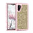 Silicone Matte Finish and Plastic Back Cover Case 360 Degrees Bling-Bling for Samsung Galaxy Note 10