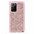 Silicone Matte Finish and Plastic Back Cover Case 360 Degrees Bling-Bling for Samsung Galaxy Note 20 Ultra 5G