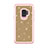 Silicone Matte Finish and Plastic Back Cover Case 360 Degrees Bling-Bling for Samsung Galaxy S9