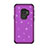 Silicone Matte Finish and Plastic Back Cover Case 360 Degrees Bling-Bling for Samsung Galaxy S9 Purple