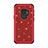 Silicone Matte Finish and Plastic Back Cover Case 360 Degrees Bling-Bling for Samsung Galaxy S9 Red