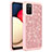 Silicone Matte Finish and Plastic Back Cover Case 360 Degrees Bling-Bling JX1 for Samsung Galaxy A02s