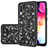 Silicone Matte Finish and Plastic Back Cover Case 360 Degrees Bling-Bling JX1 for Samsung Galaxy A50