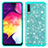 Silicone Matte Finish and Plastic Back Cover Case 360 Degrees Bling-Bling JX1 for Samsung Galaxy A50