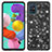 Silicone Matte Finish and Plastic Back Cover Case 360 Degrees Bling-Bling JX1 for Samsung Galaxy A51 4G