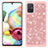 Silicone Matte Finish and Plastic Back Cover Case 360 Degrees Bling-Bling JX1 for Samsung Galaxy A71 4G A715