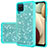 Silicone Matte Finish and Plastic Back Cover Case 360 Degrees Bling-Bling JX1 for Samsung Galaxy F12