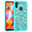 Silicone Matte Finish and Plastic Back Cover Case 360 Degrees Bling-Bling JX1 for Samsung Galaxy M11