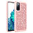 Silicone Matte Finish and Plastic Back Cover Case 360 Degrees Bling-Bling JX1 for Samsung Galaxy S20 FE 4G