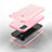 Silicone Matte Finish and Plastic Back Cover Case 360 Degrees Bling-Bling U01 for Apple iPhone 11