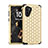 Silicone Matte Finish and Plastic Back Cover Case 360 Degrees Bling-Bling U01 for Samsung Galaxy Note 10 5G Gold and Black