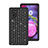 Silicone Matte Finish and Plastic Back Cover Case 360 Degrees Bling-Bling U01 for Samsung Galaxy Note 10 Plus Black