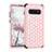 Silicone Matte Finish and Plastic Back Cover Case 360 Degrees Bling-Bling U01 for Samsung Galaxy S10 5G Pink