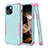 Silicone Matte Finish and Plastic Back Cover Case 360 Degrees for Apple iPhone 15