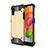 Silicone Matte Finish and Plastic Back Cover Case 360 Degrees for Samsung Galaxy A01 SM-A015 Gold